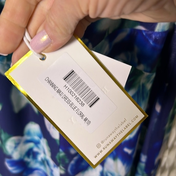 Runaway NWT Channing Maxi Dress in Blue Size M - Picture 12 of 15